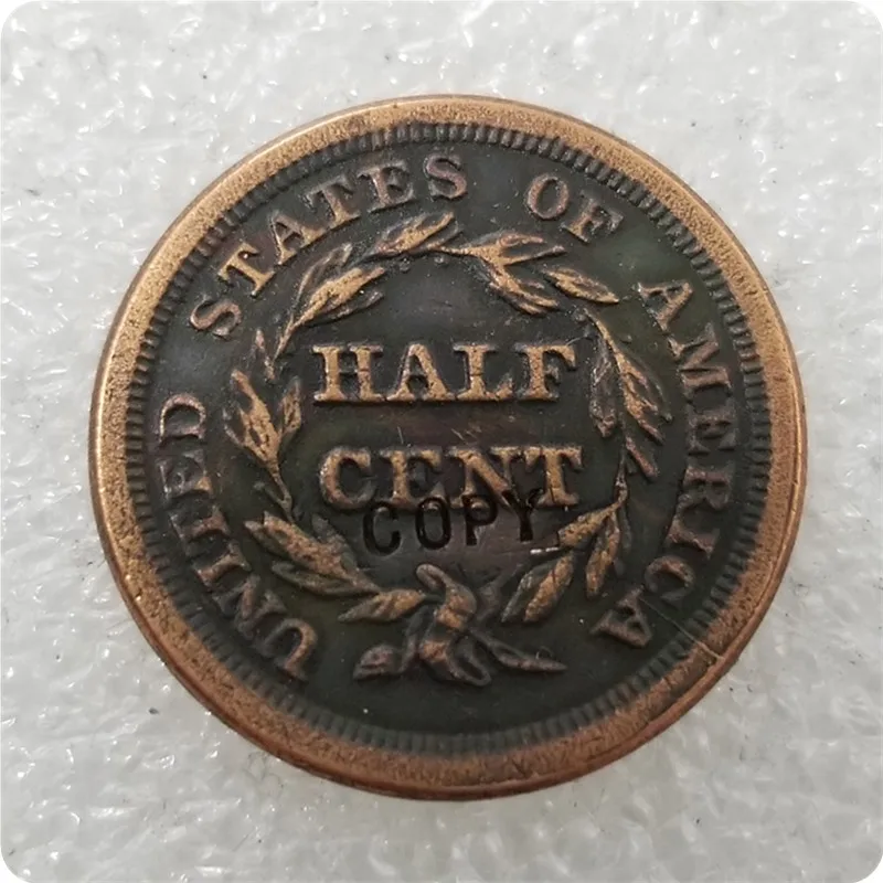 USA 1840-1857 Braided Hair Half Cent COPY COINS