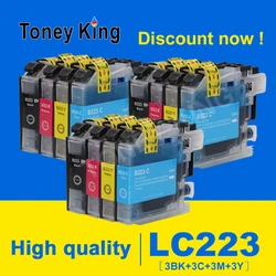 12Pack LC223 LC221 LC 223 221 lc 223 ink cartridge for Brother DCP-4120DW MFC-J4420DW J4620DW J4625DW MFC-J5320DW J5620DW J5625D