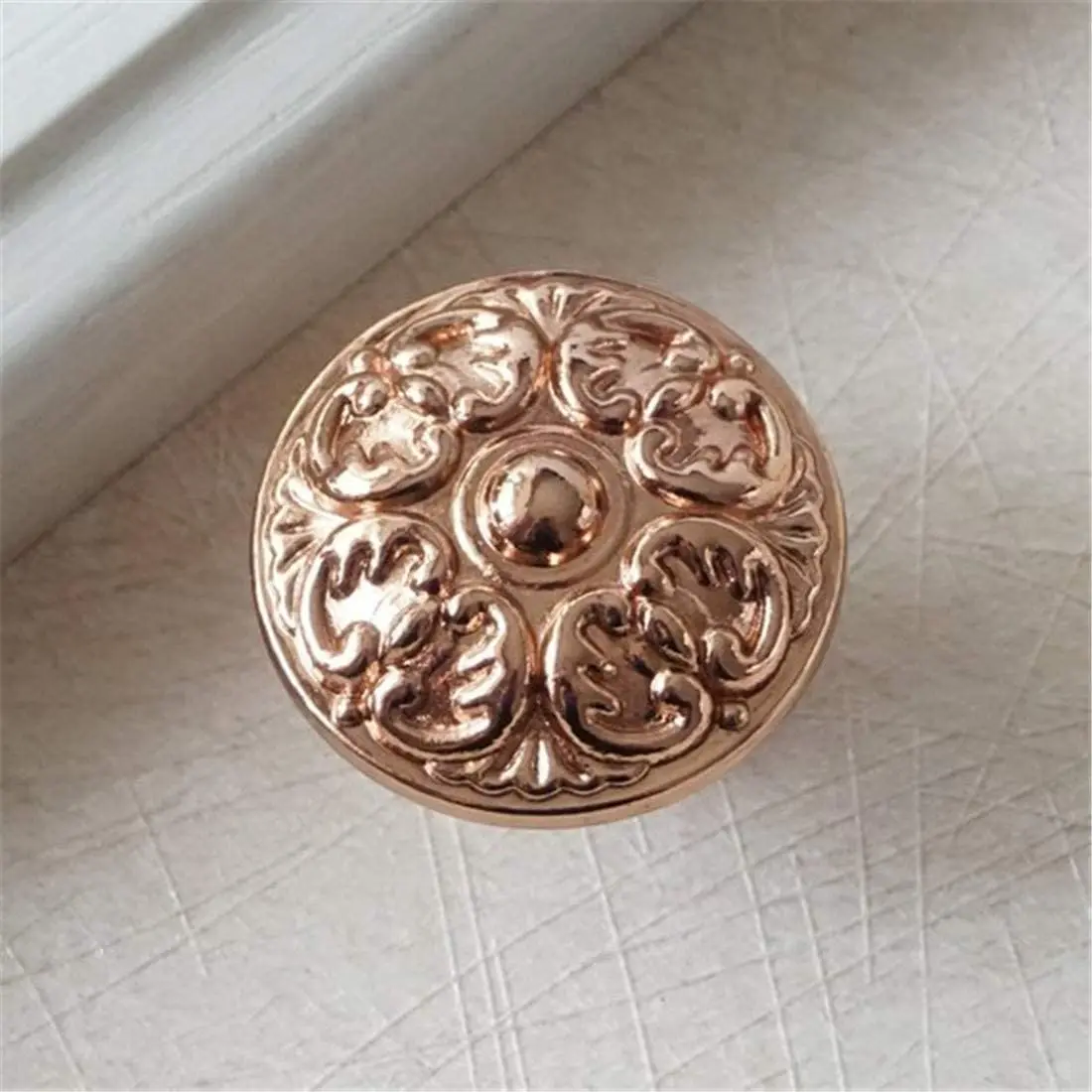 Rose Gold Lade Trekt Handvatten Zinklegering Dresser Handle Drawer Knop Rustieke Keuken Deur Trekknop Meubels Hardware