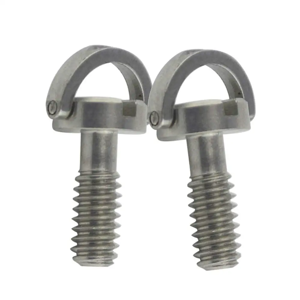 3 gói 1/4 Phát Hành Nhanh Adapter Vít Pin Tăng Cường Dài 21MM Đầu Phẳng D Trục D Ring 1/4" inch Vít Adapter cho MÁY ẢNH DSLR