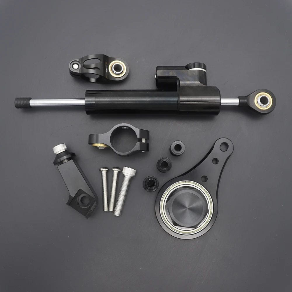 Artudatech Motorfiets Stuurdemper Stabilizer met Beugel Ondersteuning Voor Kawasaki ZX6R 636 2005 2006 Accessoires