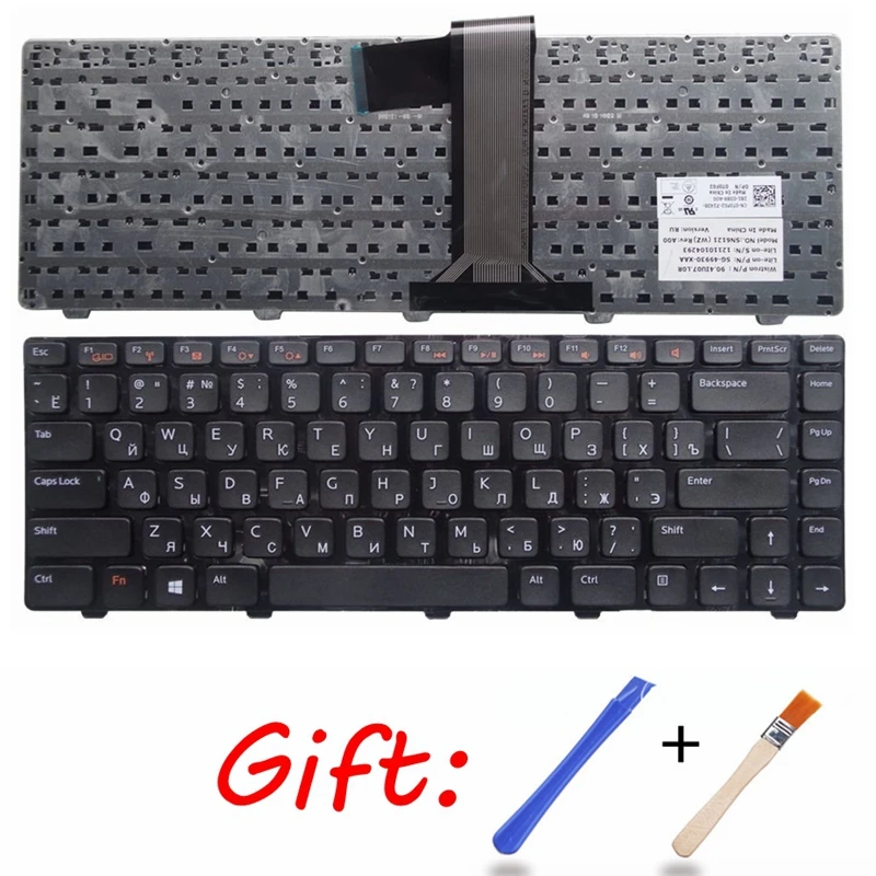 

Русская клавиатура для ноутбука Dell Inspiron N4040 M421R 5420 7420 14R 5520 7520 13Z N311z 14Z N411Z 14VR