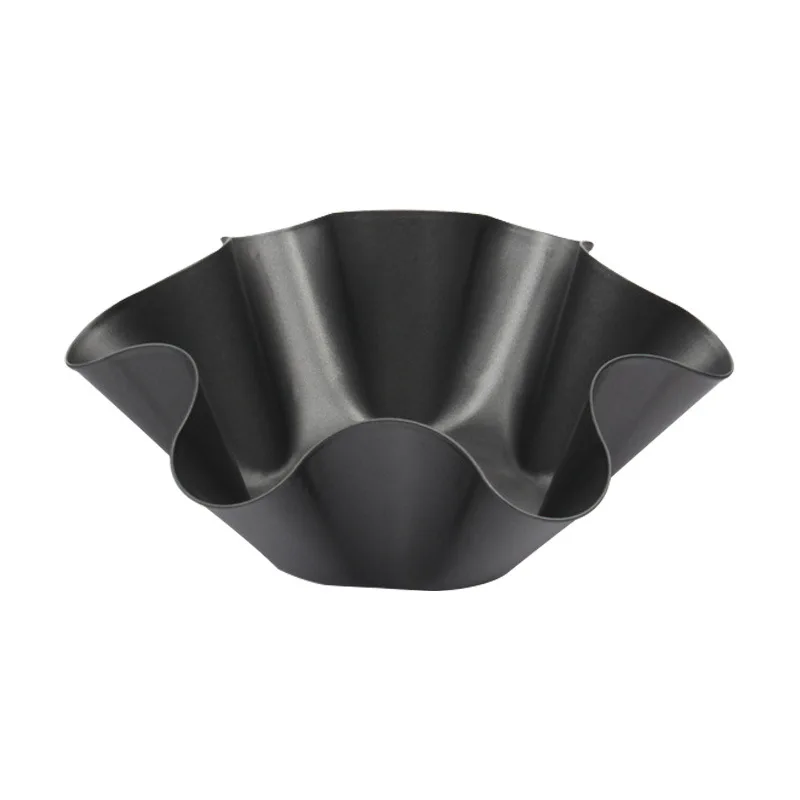 6 inch Non-stick Flower-shaped Tart Mold Carbon Steel Tortilla Salad Bowl Muffin Cake Shell Molds Quiche Pan Baking Tool