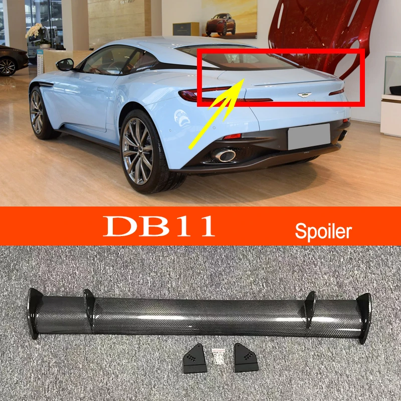 For Aston Martin DB11 Carbon Fiber / FRP GT-style Car-styling Sporty Rear Trunk Wing Spoiler