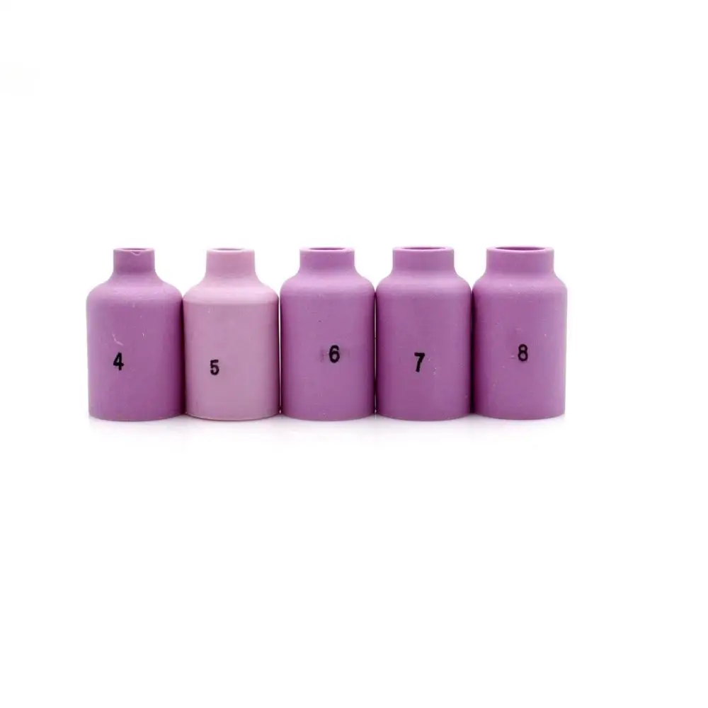 54N16 #6 Alumina Nozzle Gas Lens Cups for TIG Welding Torch WP-17 WP-18 WP-26 10pcs