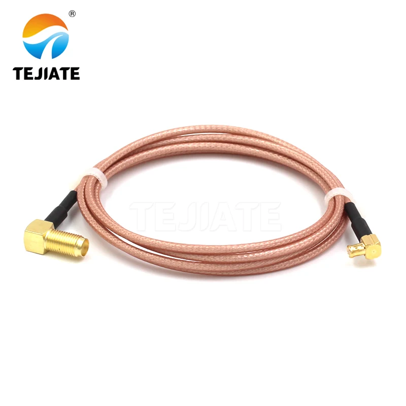 1PCS TEJIATEอะแดปเตอร์สายMCX To SMAประเภทMCXJWแปลงSMAKW 8-90ซม.1M 1.5M 2MความยาวConnector RG316ลวด