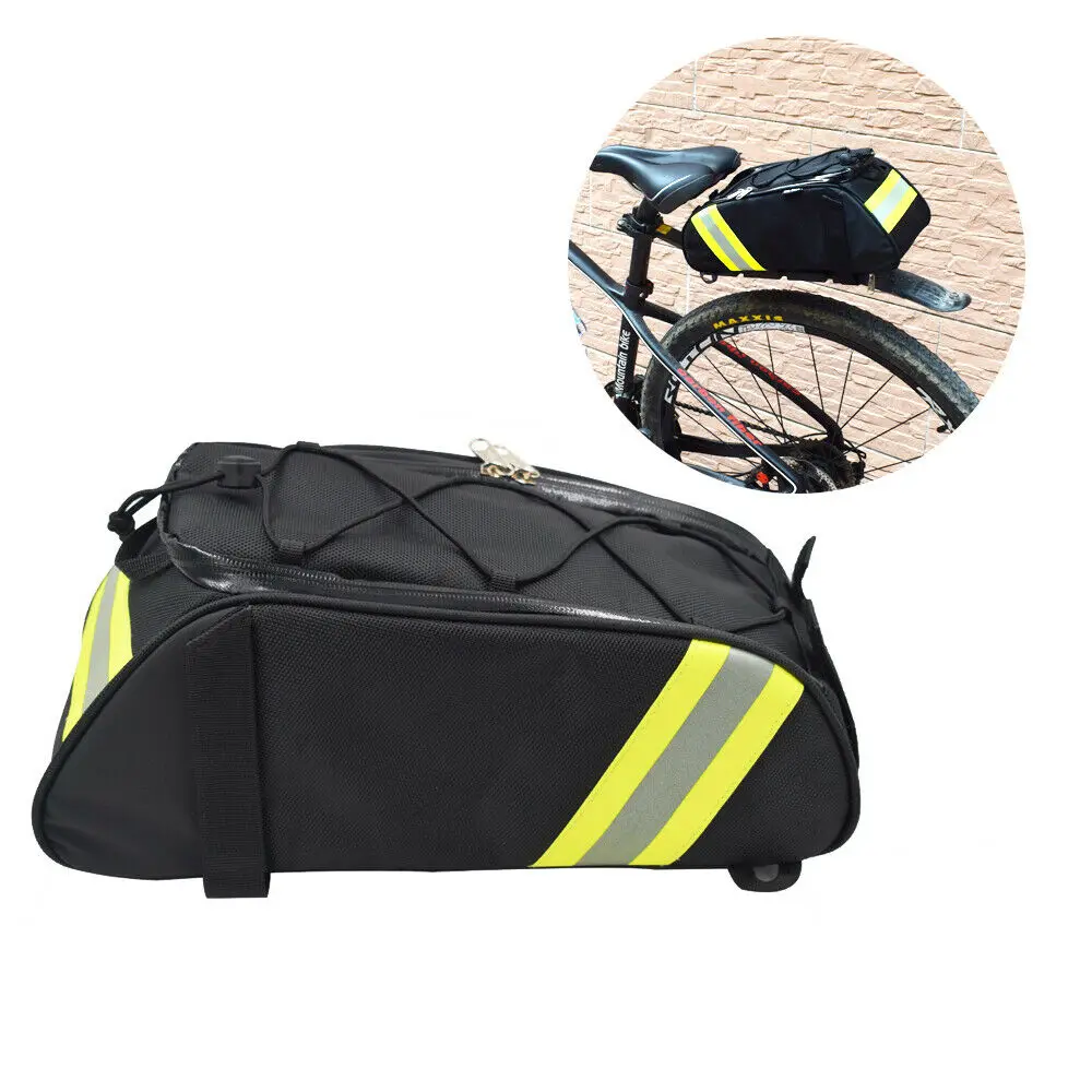 

waterproof Bike Rear Carrier Bag Bicycle Rack Pack Luggage Pannier Tail Saddle