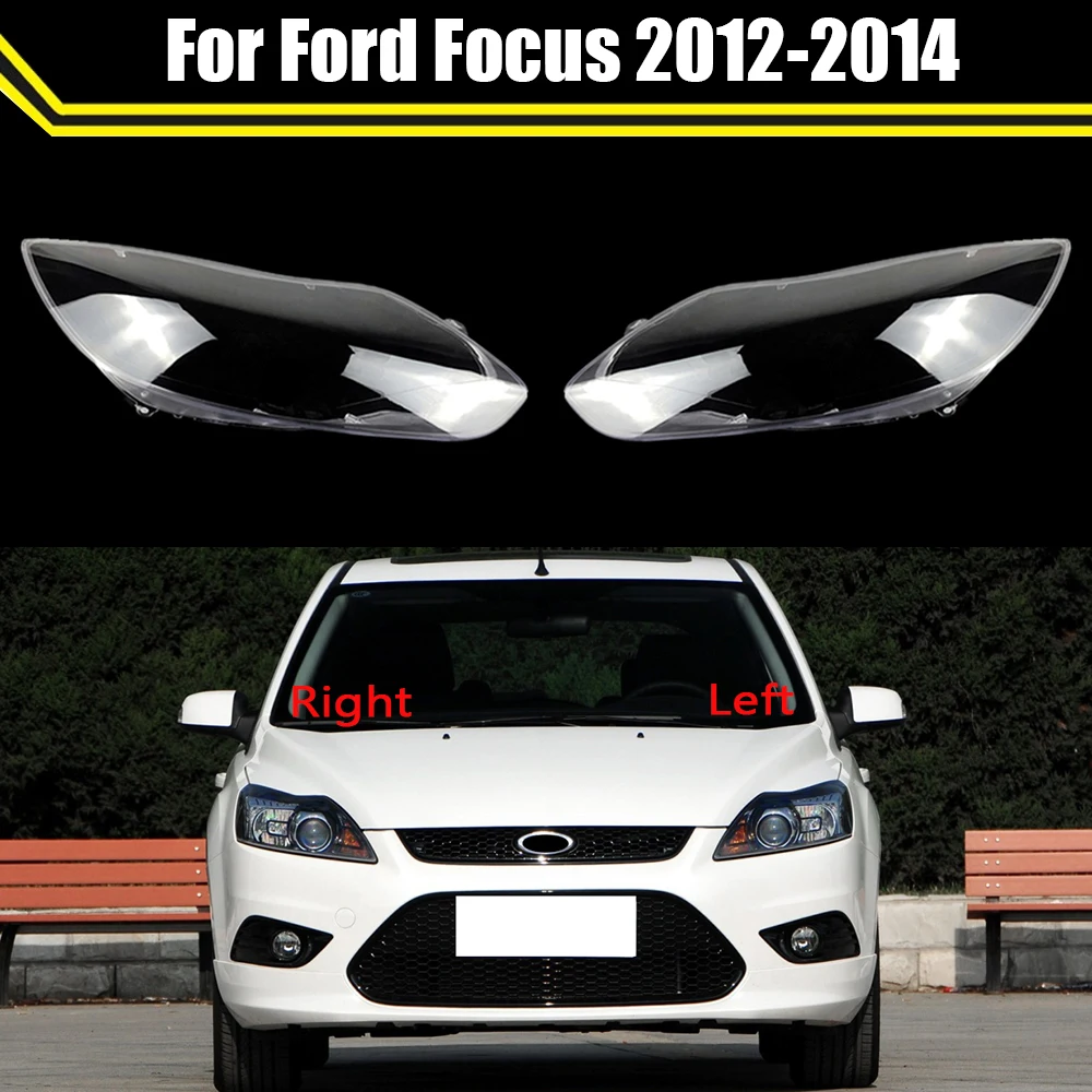 

Plexiglass Cover Front Headlamps Transparent Lampshades Lamp Masks Headlight Shell Glass Lens Case For Ford Focus 2012 2013 2014