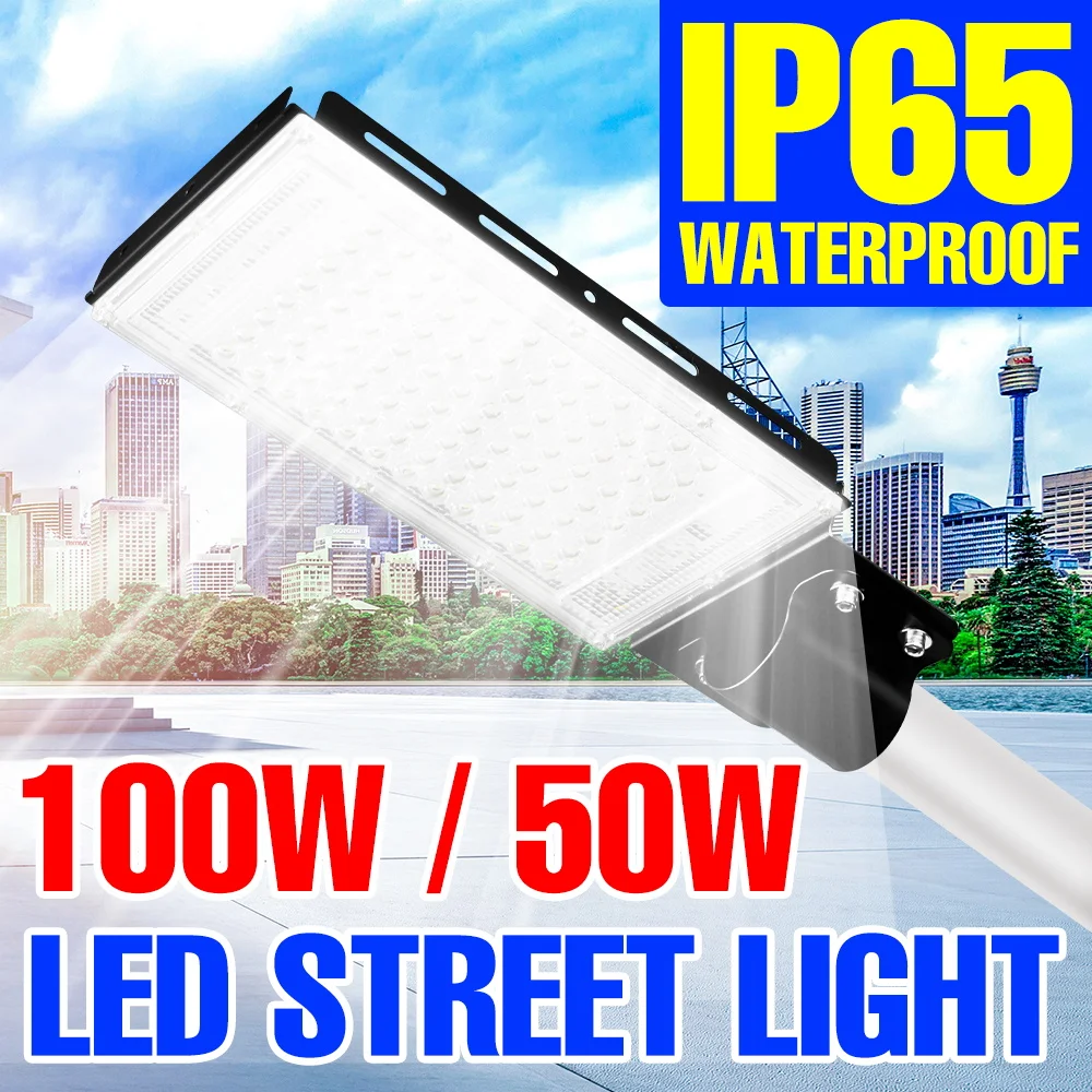 LED 가로등 야외 스포트라이트, IP65 방수 투광 조명, 50W 100W LED 벽 램프, 조경 조명 반사판 전구, 220V