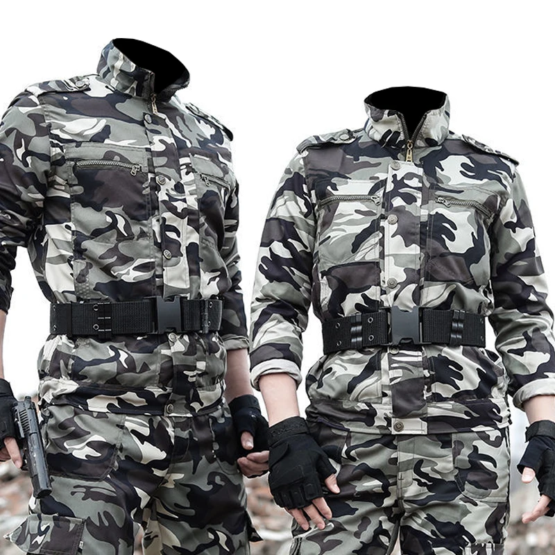 Spring And Summer Thin Camouflage Suits Wear-resistant Men\'s Overalls Labor Insurance Training Outdoor Tooling