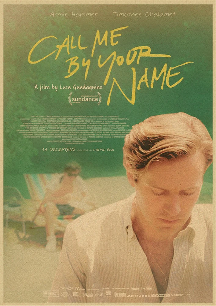 Call Me by Your Name Movie Kraft paper poster Wall Art  Wall Pictures For Living Room Decoration