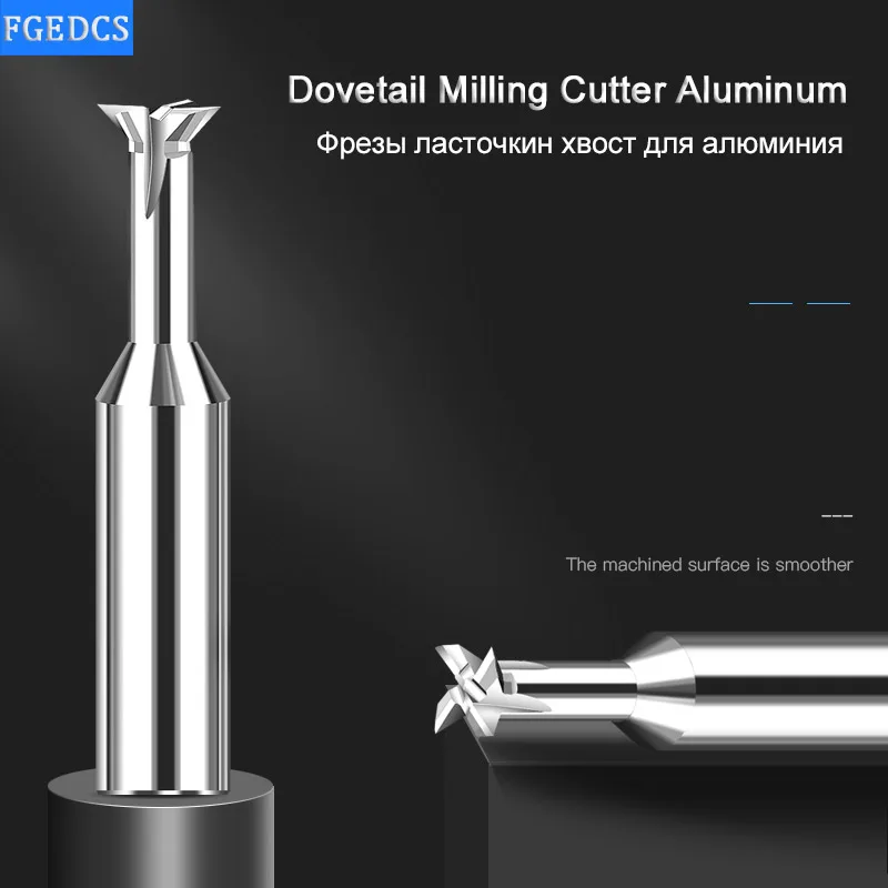 Fresa a coda di rondine in metallo duro 4 flauto utensili CNC 45 60 75 gradi 10mm 4mm 12mm 16MM strumento di lavorazione in acciaio al tungsteno per alluminio