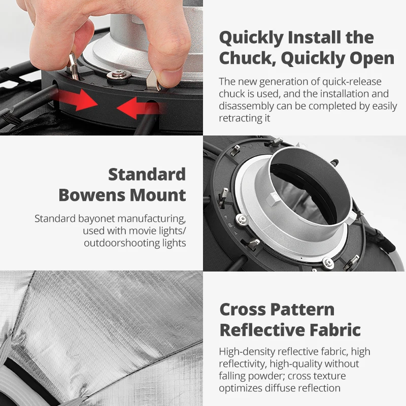 Triopo K2 55 سنتيمتر 65 سنتيمتر 90 سنتيمتر 120 سنتيمتر بسرعة الافراج عن بوينز جبل المثمن سوفت بوكس + العسل شبكة صندوق لينة في الهواء الطلق لفلاش