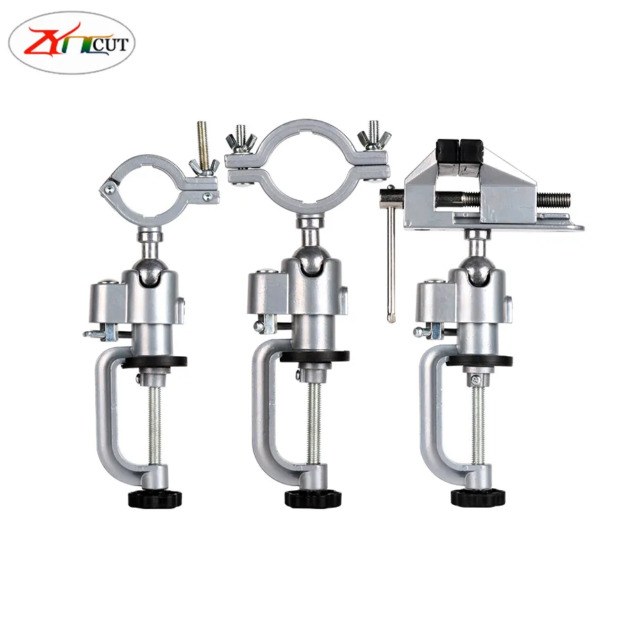 Multifunctional Table Vise Bench Clamp Bracket 360° Clamp Table Electric Grinder Holder Drill Dremel Fixed Shelf For Rotary Tool