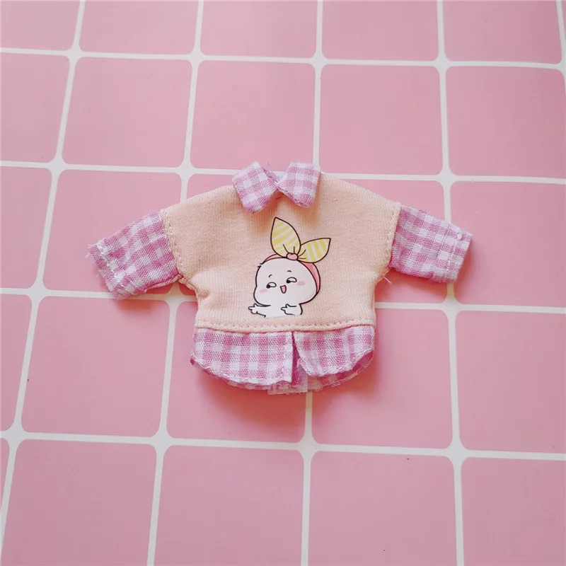 OB11 Sportswear ,BJD Doll Clothes cute Cartoon Long Sleeve Sweater T-shirt for ob11,obitsu 11, 1/12 Doll Accessories Clothing