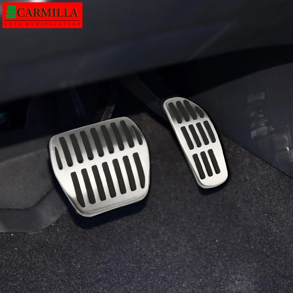 

Carmilla Stainless Steel Car Pedals for Renault Scenic 2016 2017 2018 2019 2020 2021 AT MT Gas Brake Pedal Pads Cover