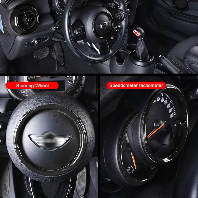 

Speed Meter Tachometer Decoration Cover Steering Wheel Car Sticker For MINI COOPER F54 F55 F56 F60 Interior Styling Accessories