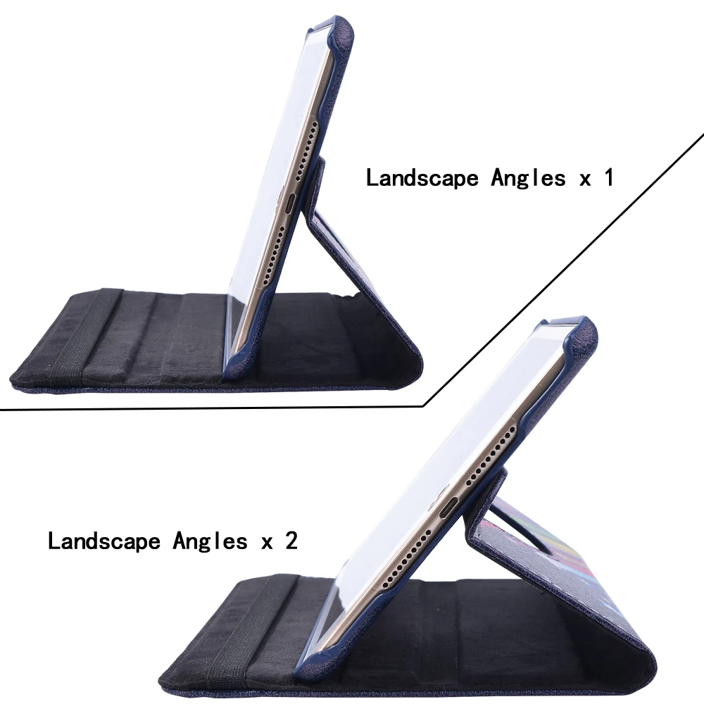 360 Rotating Case for IPad 8th 7th 10.2 Inch/ Pro 10.5 Inch/IPad Air 10.5 Inch PU Leather Smart Tablet Cover Case