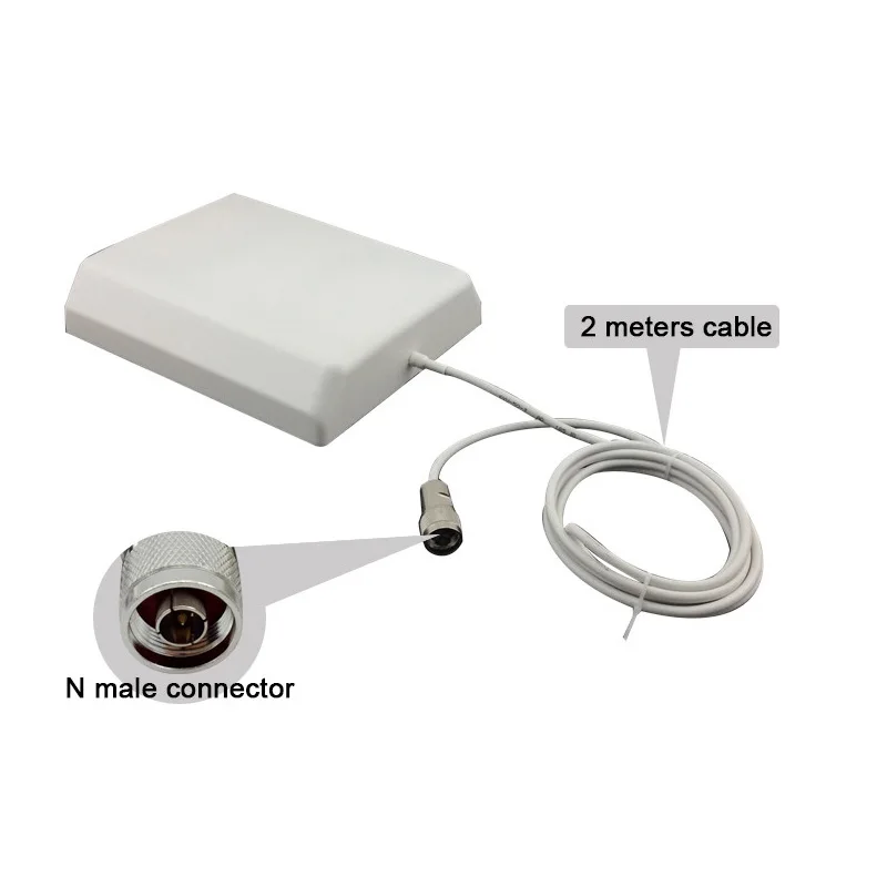 Indoor Panel Antenna GSM 3G 4G N Connector 700~2700MHz 9dBi With 2m Cable For Mobile Phone Signal Booster#27