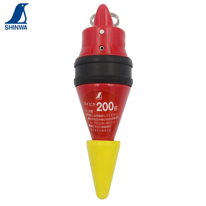 SHINWA Penguin Highly Visible Wire Hammer Plumb Bob Rubber Cover Anti-scratching Quick Stop Design with Damper