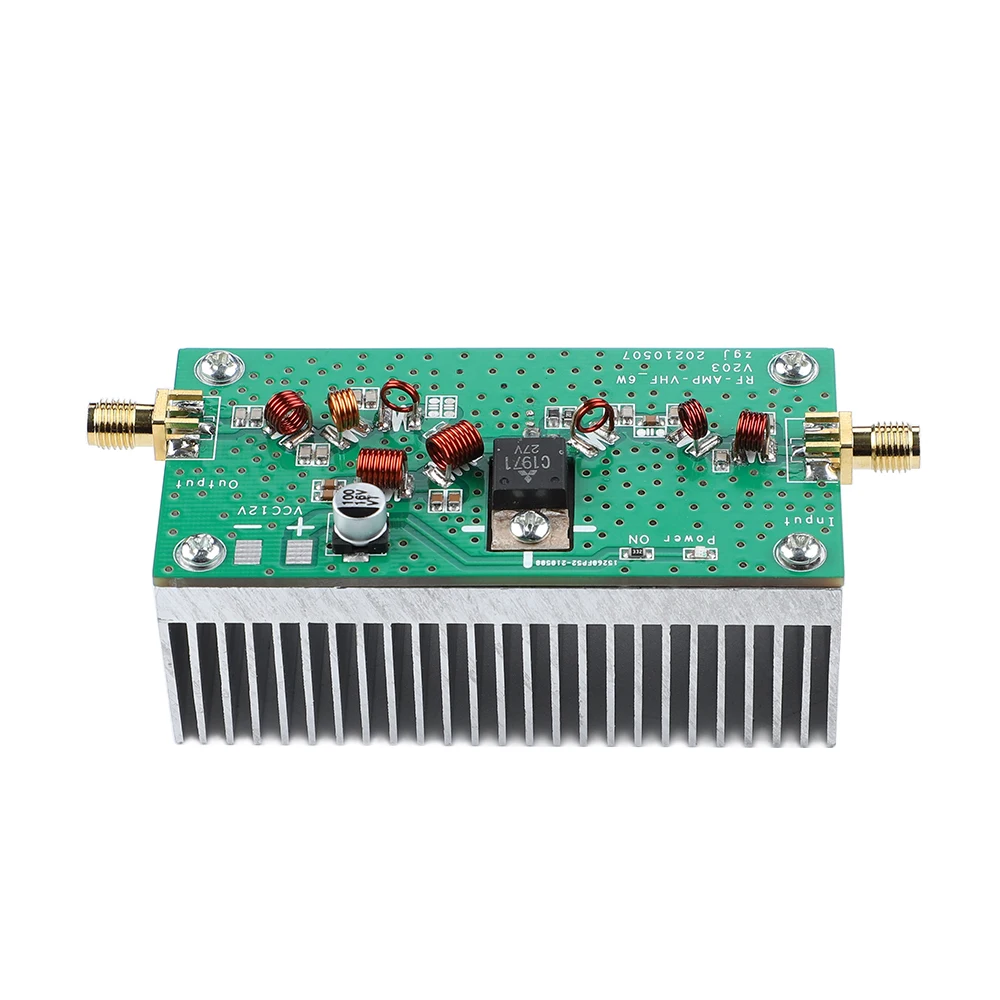 AIYIMA 88-108MHZ 6W VHF Power Amplifier FM Amplificador 12V  For FM Transmitter RF Radio Ham With Heatsink