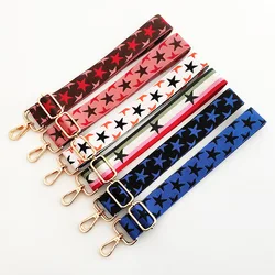 130 cm Bag Handle Bag Strap For Women DIY Shoulder Rainbow Handbag Accessories Cross Body Messenger Nylon Belts Bag Straps