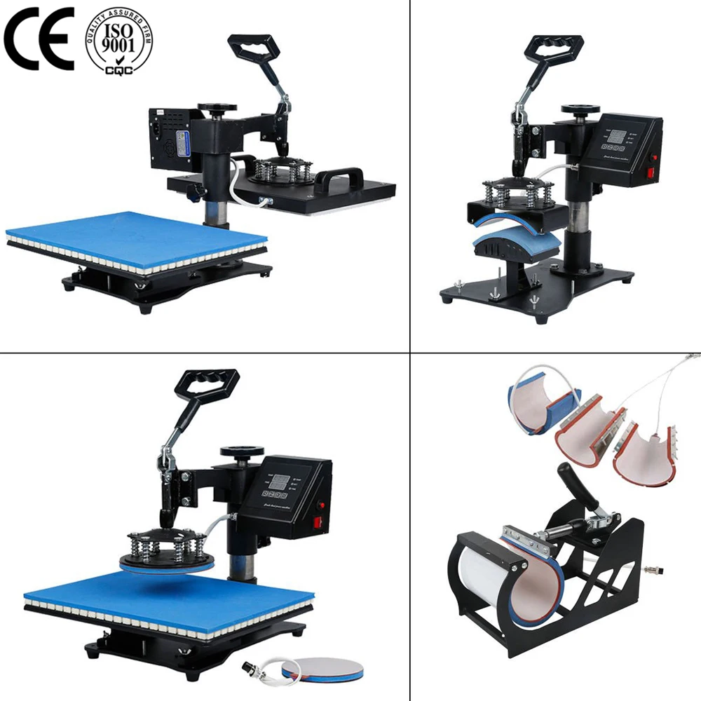 15 in 1 Combo Heat Press Machine Thermal Sublimation Transfer Printer For Cap/Mug/bottle/T-shirts /Phone Case/Pen/Keychain/Shoe