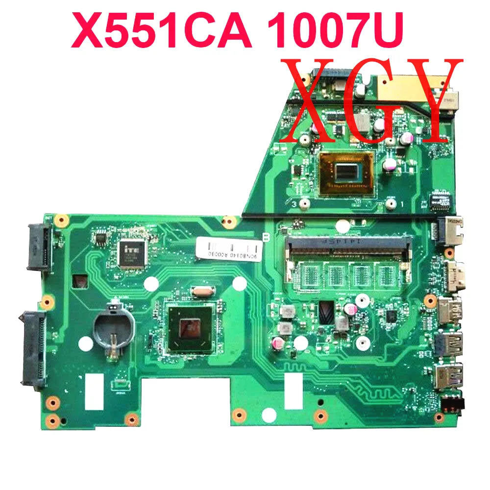 Laptop Motherboard For ASUS x551c d550c r512c f551c x551ca DDR3 1007u CPU Integrated 100% Test OK