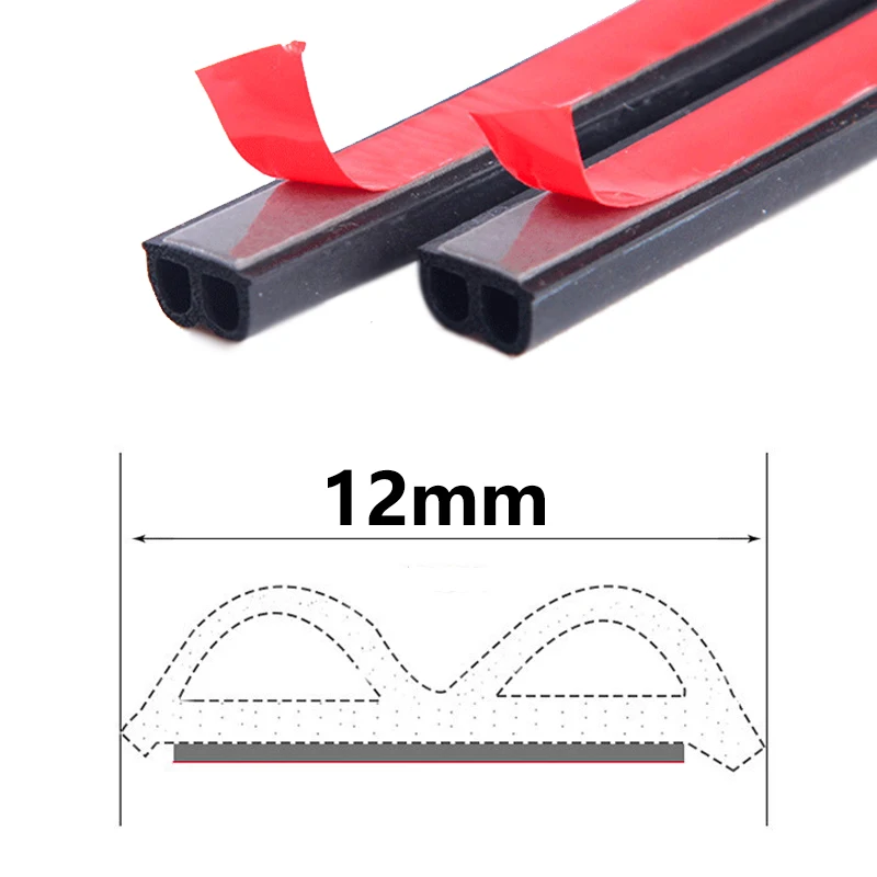 5M Rubber Car Door Edge Sound Proof Noise Seal Strip For VW Volkswagen Passat B7 CC Tiguan Jetta MK6 Golf 6 7 Accessories