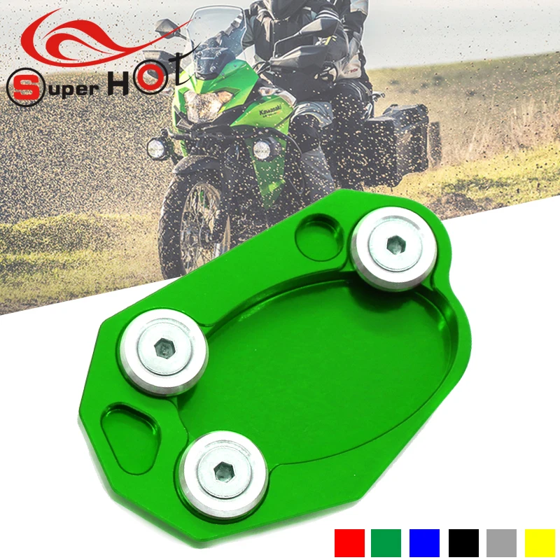 

For Kawasaki Z1000SX Z1000 Z1000R ZX-10R ER6N NINJA650 ZX6R Motorcycle Kickstand Sidestand Side Stand Enlarger Plate Pad