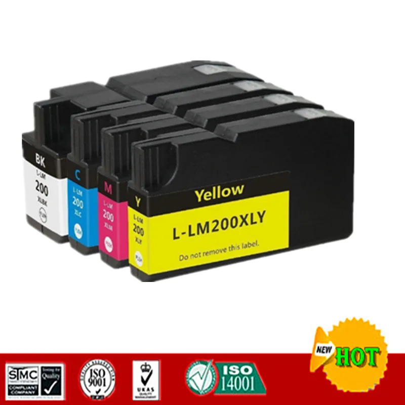 Совместимый чернильный картридж для LM200, LM200XL, подходит для Lexmark OfficeEdge Pro4000c/Pro4000/Pro5500/Pro5500t и т. д.