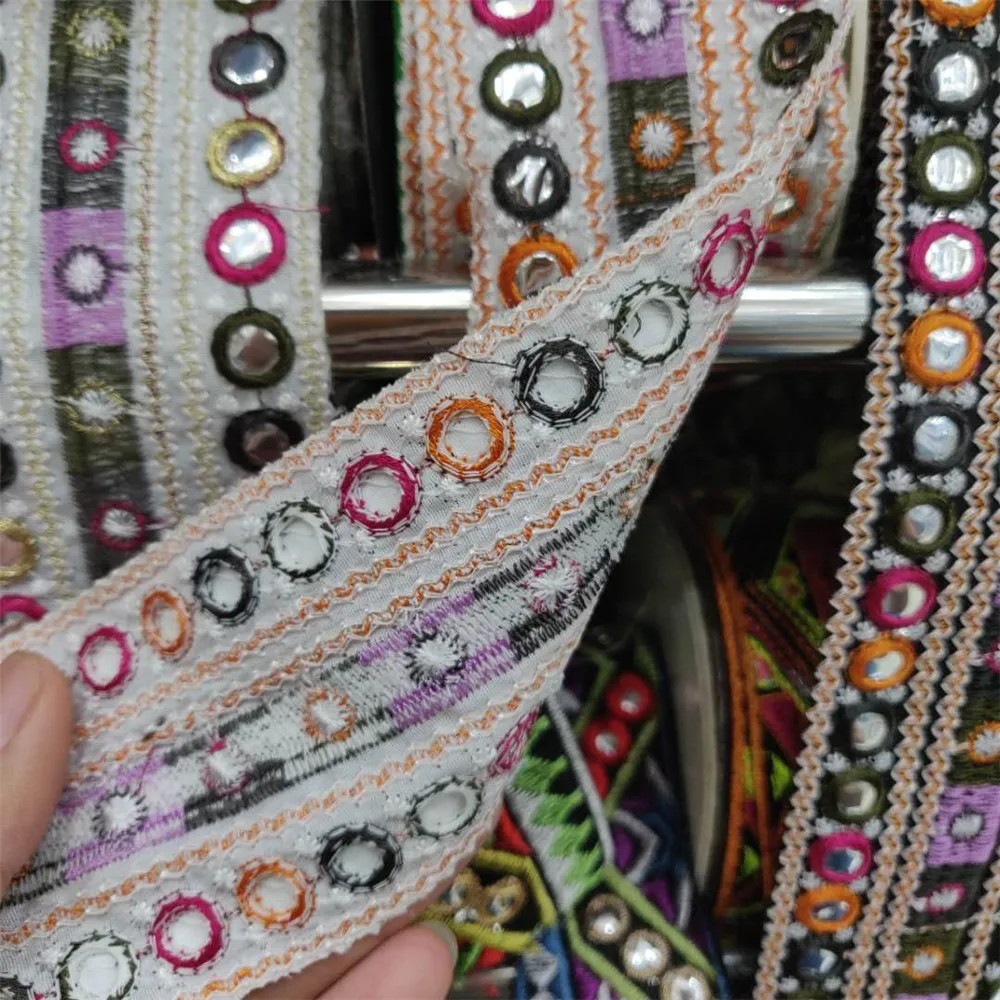 6 cm Width Eastern Style Webbing Beautiful Lace Ribbon Fabric Diy Embroidery Decoration Lace Fabric