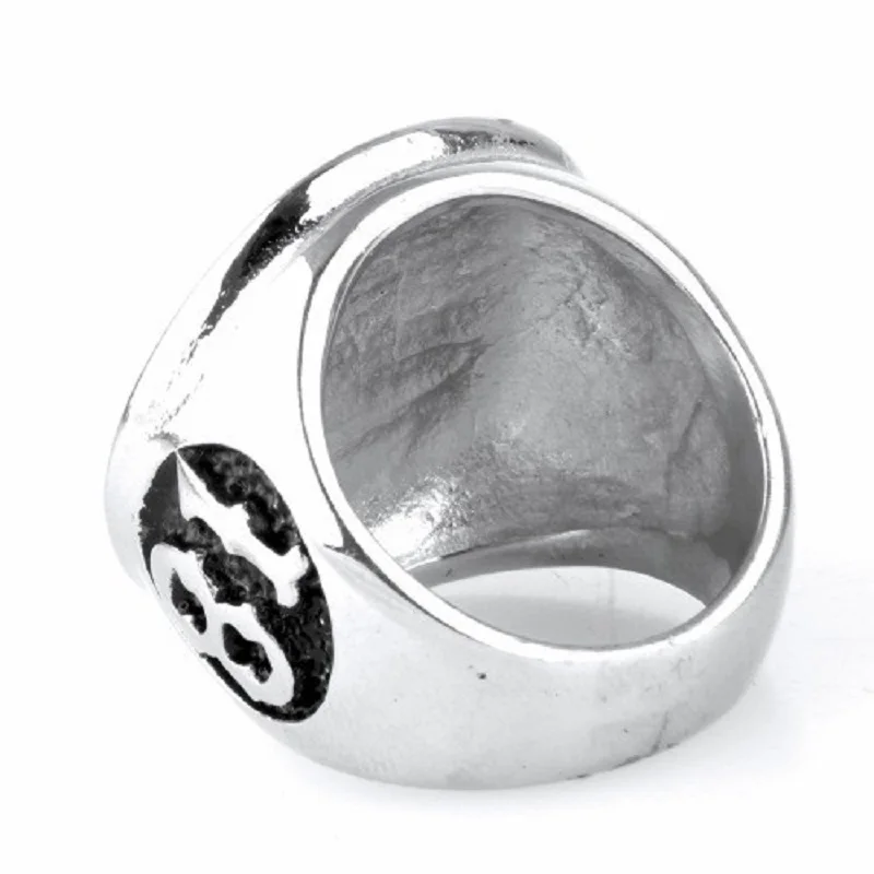 Stainless Steel Men's Rings Wholesale punk Titanium Steel Ring Sport Numbers view 6