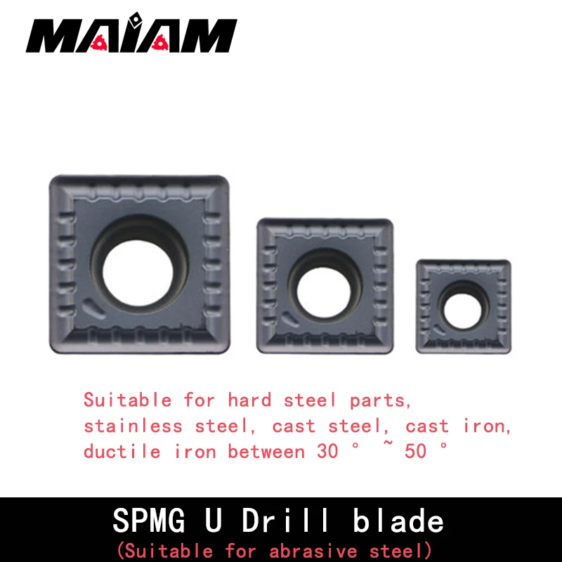 Inserti CNC per trapano a U di alta qualità SP tipo SP SPMG SPMG0502 SPMG0602 SPMG0904 per alluminio e rame/acciaio fuso in ghisa