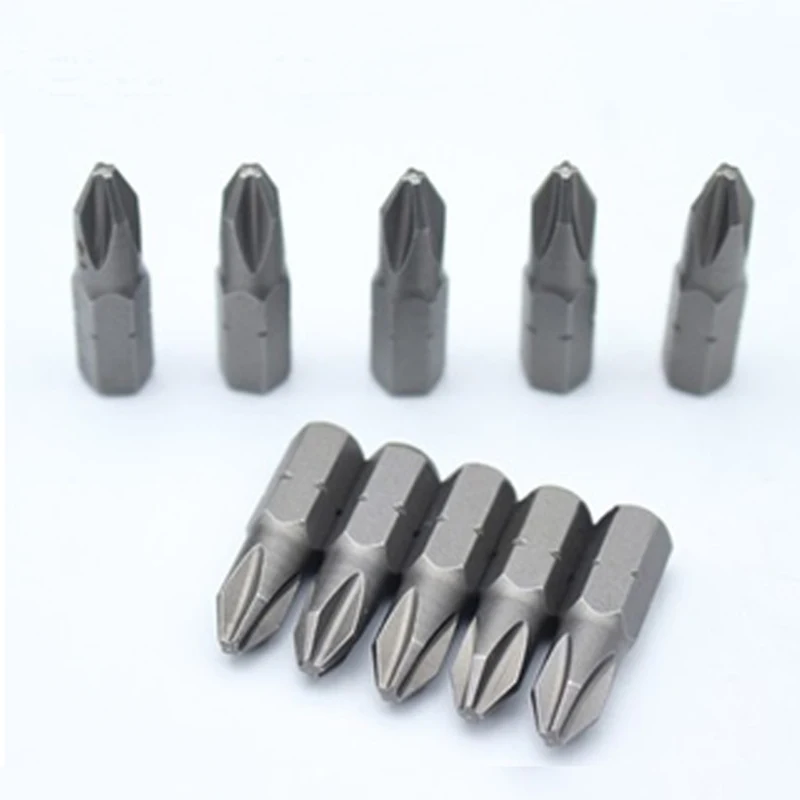 1 Inch PH0 PH1 PH2 PH3 Phillips Screwdriver Bit Set S2 Steel 1/4 Inch 6.35mm Hex Shank Electric Screwdriver Bits For Power Tools