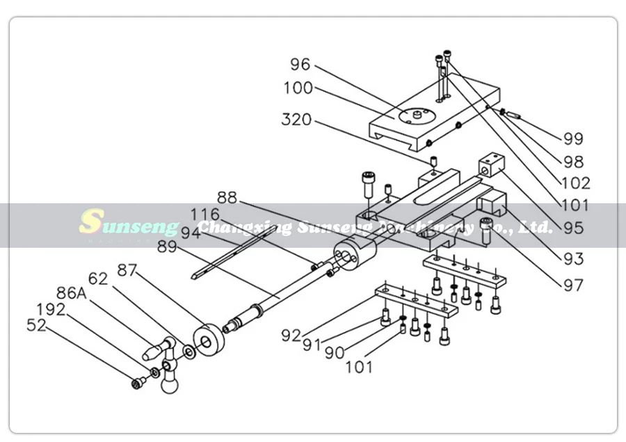 Cross Slide is suitable for CJ0618-100 lathe accessories