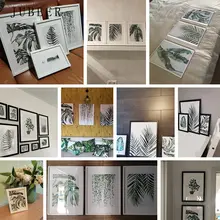 Scandinavian Style Green Leaves Plant Poster #5