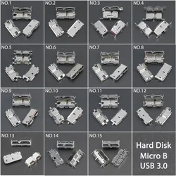 YuXi 2pcs Micro USB 3.0 B Type SMT 10pin Female Socket Connector Jack Charging Port for Hard Disk Drives Data Interface