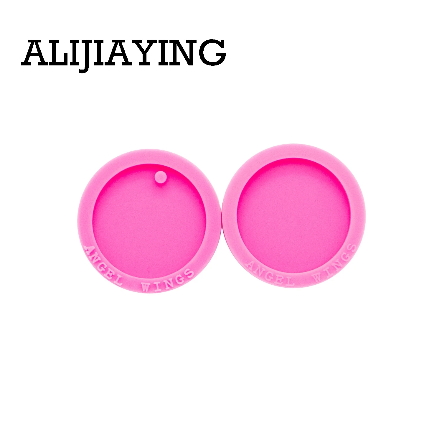 DY0260 Smooth art design 1.5 inch circle craft epoxy resin DIY badge reel as well silicon mold for Keychain resin jewelry image 4