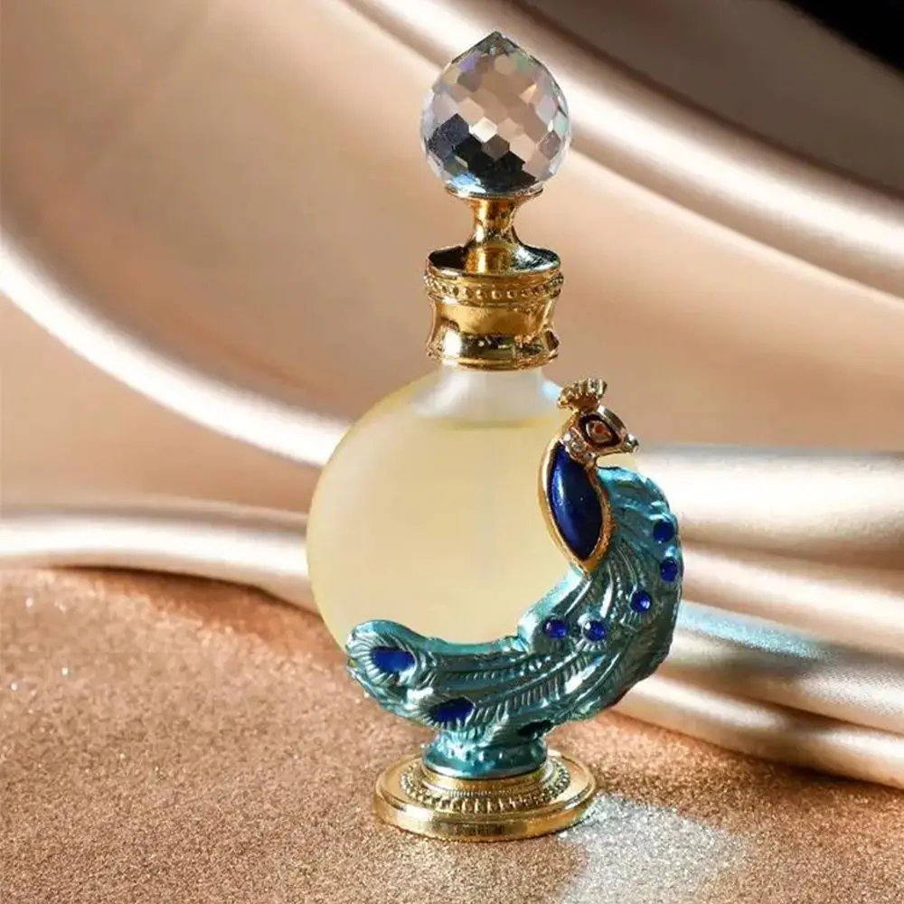 Women Wedding Peacock Celebration Home Decoration Gifts Refillable bottle Essential Oil Bottle Perfume bottle Arabian Style