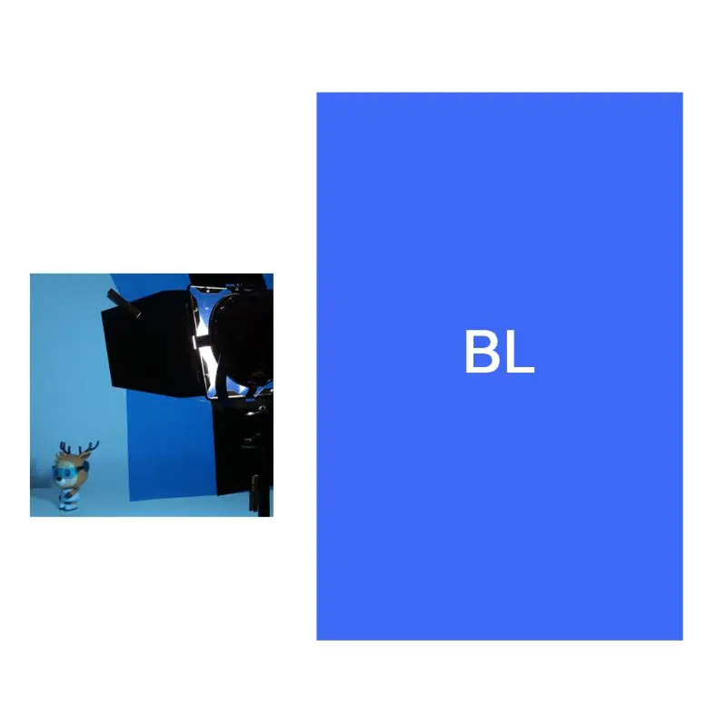 Linterna estroboscópica madera para iluminación escenario, papel filtro, geles, Color rojo, cabeza roja