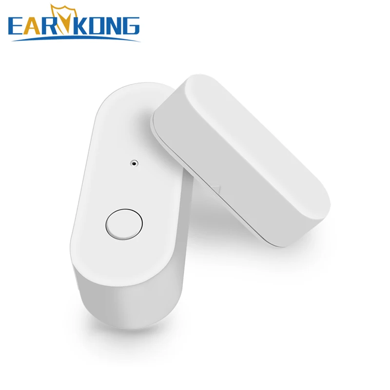 Tuya-Sensor inteligente de porta WiFi, detectores abertos e fechados, alarme doméstico, compatível com Alexa, Google Home, aplicativo Tuya
