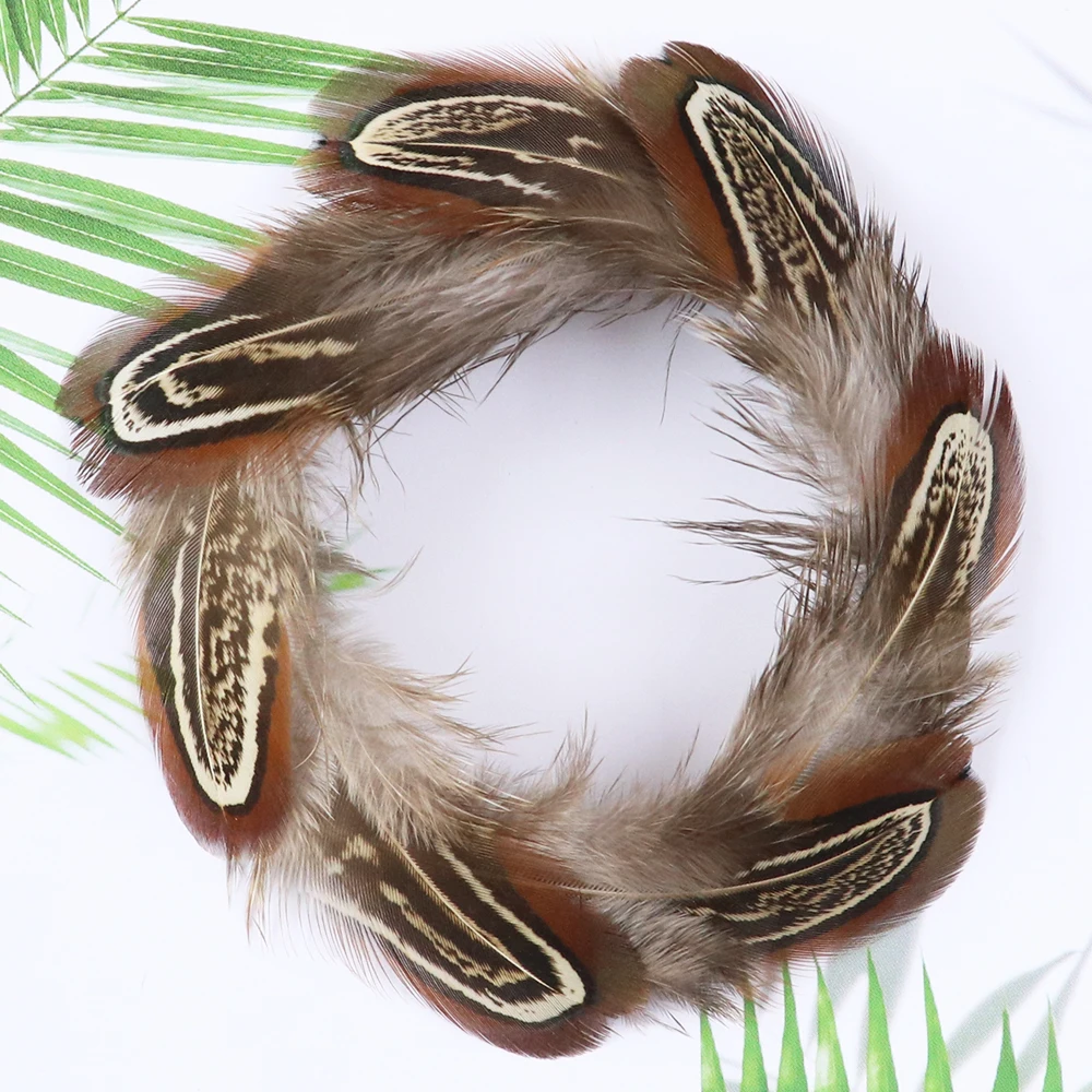 60Pcs Pretty Natural Pheasant Feathers for Crafts Jewelry Making Accessories Decoration Peacock Plumes 5-8CM Wholesale