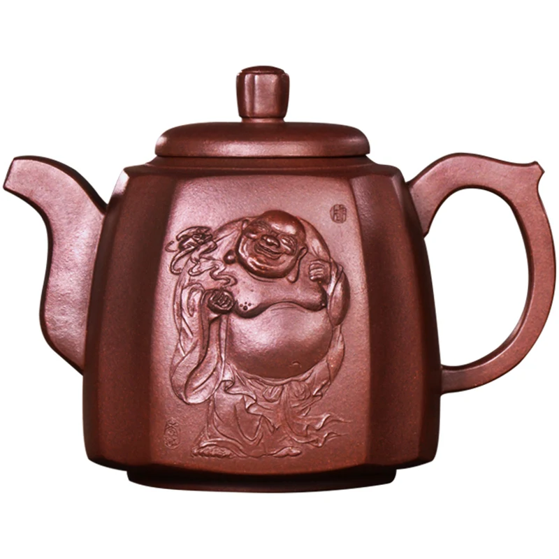 |Jack! Famous Zhou Xiaozhong manual craft teapot high-end pot pot of maitreya happy new products