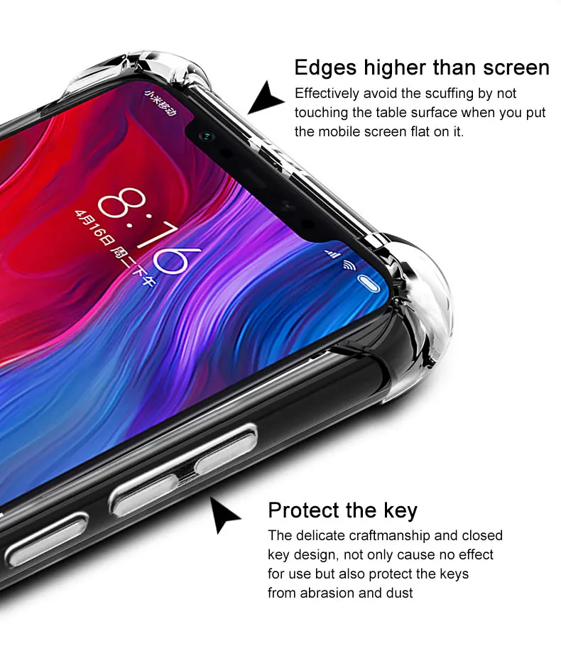 Schokbestendig hoesje voor ZTE Red Magic 7 Pro 6 Pro 5G Airbag Case Zachte TPU Game Phone Cover voor RedMagic 5G 7 6 Pro 7Pro 6 Pro Funda
