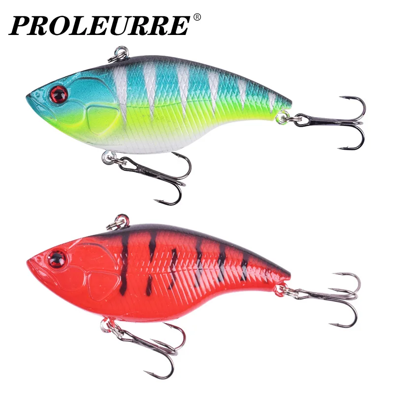 1Pcs Jerkbait Sinking VIB Fishing Lures 7.2cm 18g Laser Plastic Vibration Fishing Bait For Pike Bass Musky Wobbler Pesca Tackle