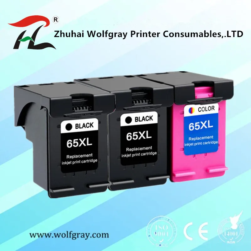 

65XL Ink Cartridge Replacement for hp 65 xl for hp65 for hp DeskJet3720 3722 3755 3730 3758 Envy 5010 5020 5030 5232 2652