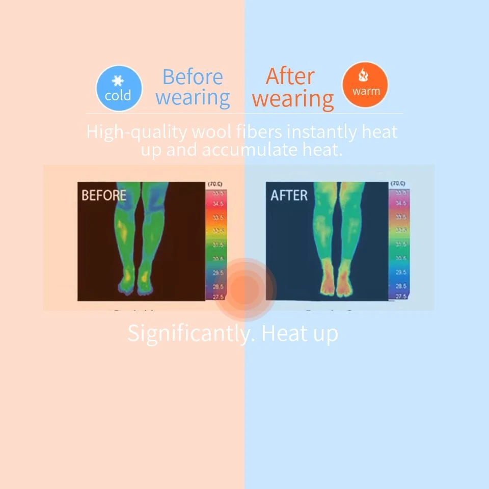 5 Paar Herren-Socken aus Merinowolle, für den Winter, verdickt, warm, Kaschmir-Socken, modische einfarbige Frottee-Socken – Detail 3