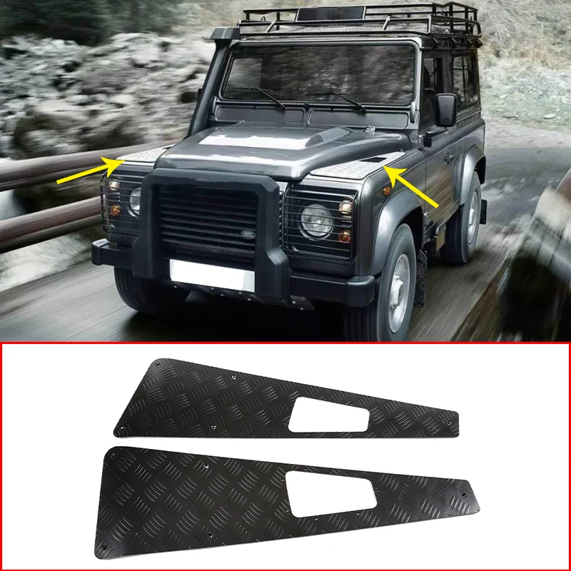 Auto Exterior Accessories Hood Protection Panel Stickers For Land Rover Defender 90 110 130 2004-2018 Car Styling Decoration