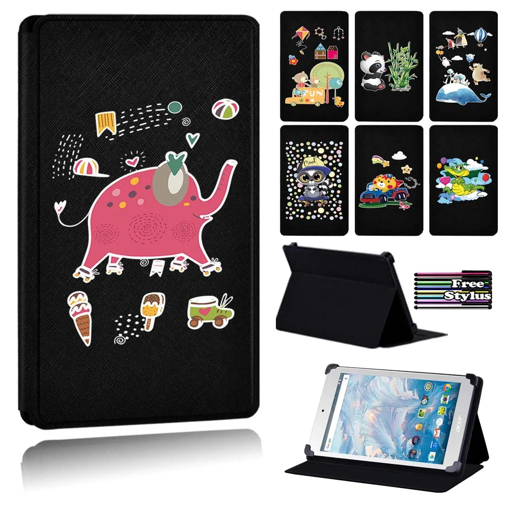 

Cute Cartoon PU Leather Flip Tablet Case Fit Acer Iconia One 7 B1-730 HD/Iconia One 7 B1-(750/760)/Iconia One 7 B1-(770/780/790)